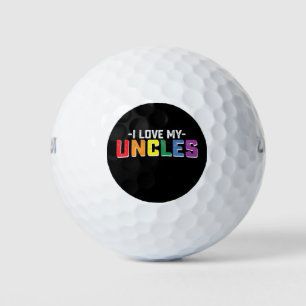 Pelotas De Golf Me Encanta Mis Tíos Orgullo Gay Lesbiana Matanza