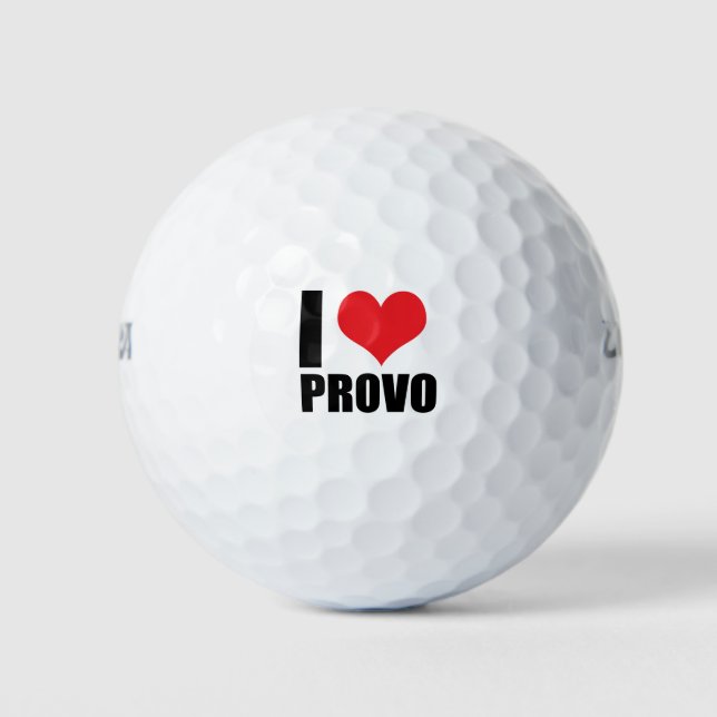 Pelotas De Golf Me encanta Provo (Anverso)