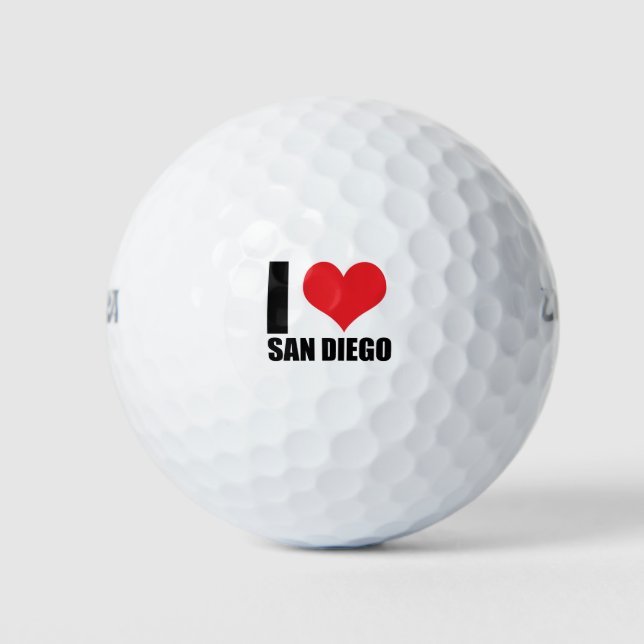 Pelotas De Golf Me encanta San Diego (Anverso)