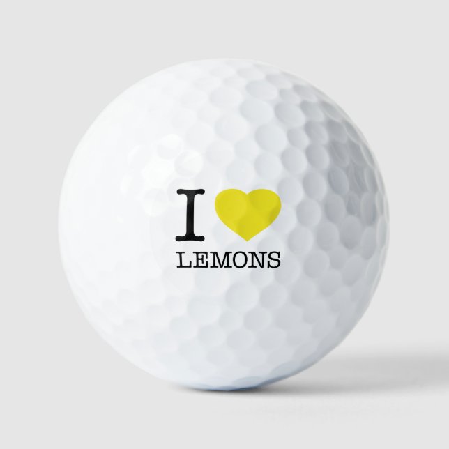 PELOTAS DE GOLF ME ENCANTAN LOS LEMONES (Anverso)