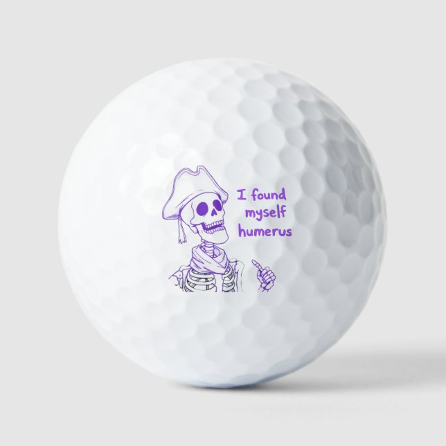 Pelotas De Golf Me Encontré Humerus - Funny Skeleton Pun (Anverso)