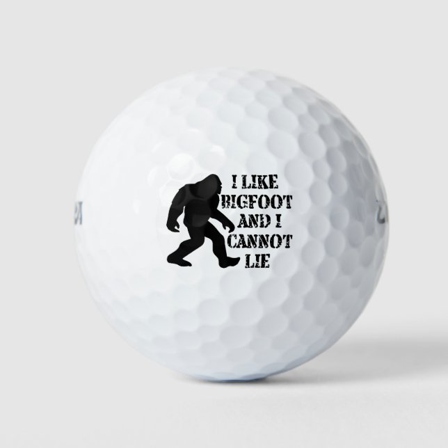 Pelotas De Golf Me gusta Bigfoot y no puedo mentir (Anverso)