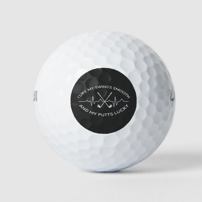 Pelotas De Golf Me Gusta Mi Lucky Funny Golf Lover (Anverso)