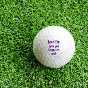 Pelotas De Golf ¿Me has olvidado?