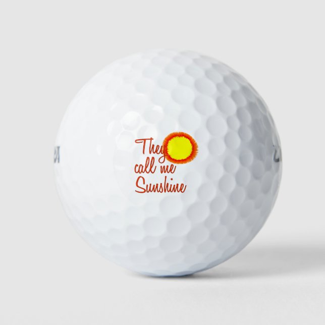 Pelotas De Golf Me llaman Sunshine (Anverso)