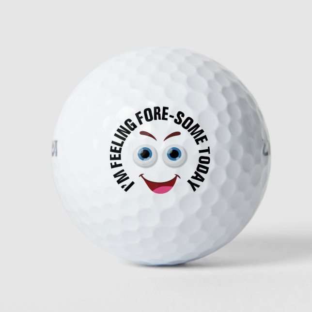 Pelotas De Golf Me siento morosa, hoy divertida. (Anverso)