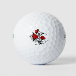 Pelotas De Golf Media luna mecánica con rosas rojas