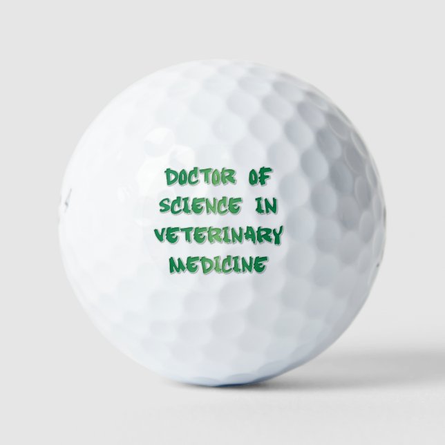 Pelotas De Golf Médica de Ciencia en Medicina Veterinaria (Anverso)
