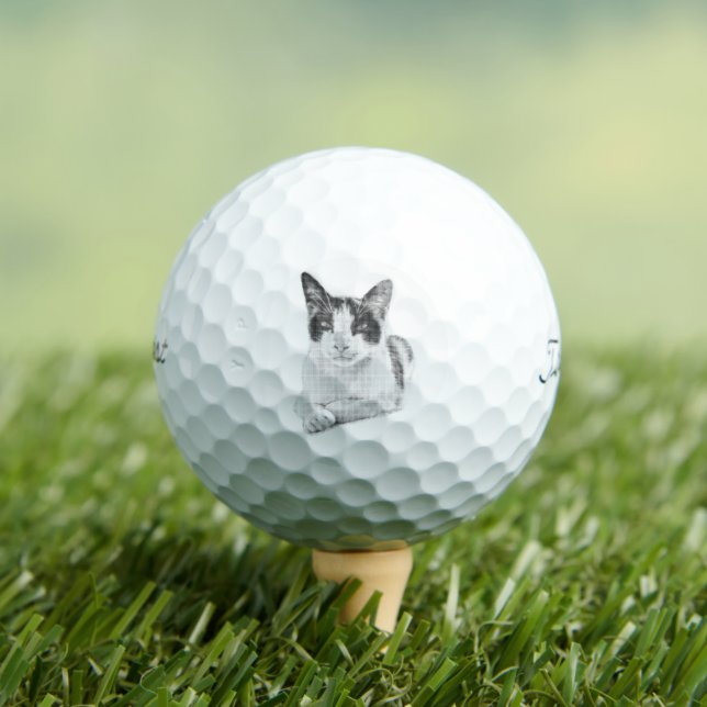 Pelotas De Golf Medio tono de Maullido (Camiseta in situ)