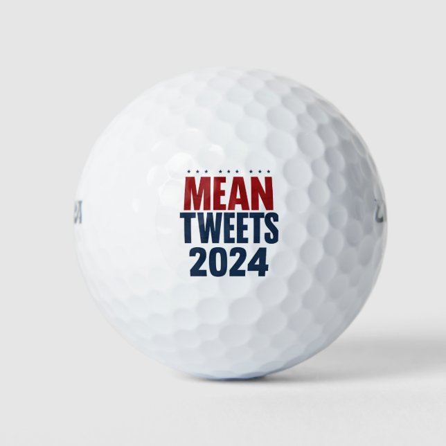 Pelotas De Golf Medios tuits sobre las elecciones de Trump en 2024 (Anverso)