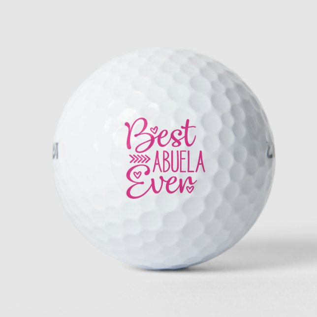 Pelotas De Golf Mejor Abuela del Mundo (Anverso)