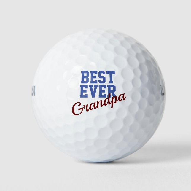 Pelotas De Golf Mejor abuelo de la historia (Anverso)