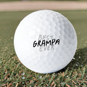 Pelotas De Golf Mejor Abuelo de Todos los Tiempos Moderno Grunge N