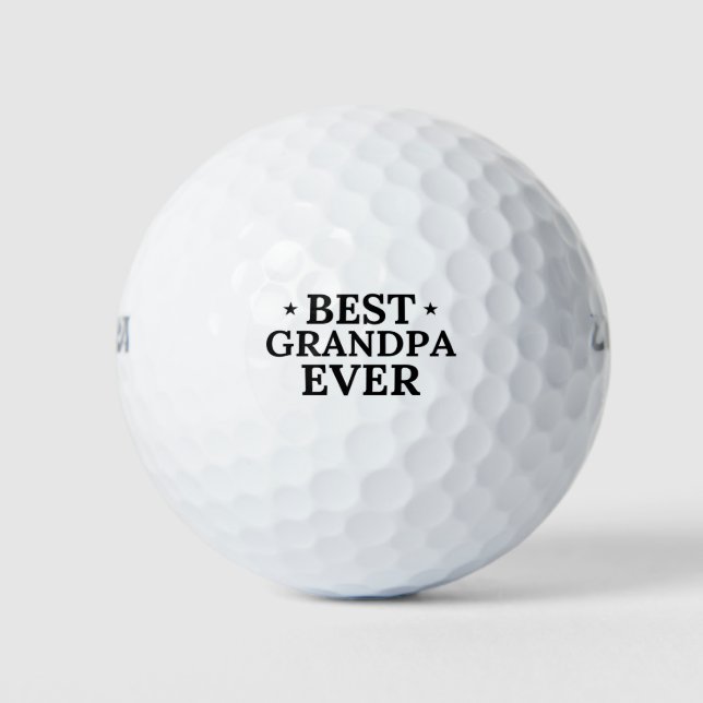 Pelotas De Golf Mejor abuelo jamás (Anverso)