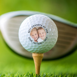 Pelotas De Golf Mejor Abuelo Por Foto De Par