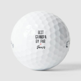 Pelotas De Golf Mejor abuelo por Par nombre personalizado