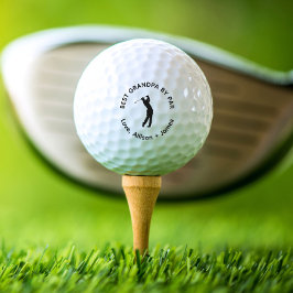 Pelotas De Golf Mejor Abuelo Por Par Personalizado