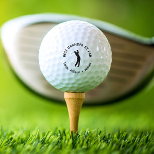 Pelotas De Golf Mejor Abuelo Por Par Personalizado
