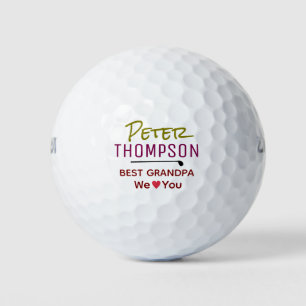 Pelotas De Golf Mejor Abuelo. Te Amamos