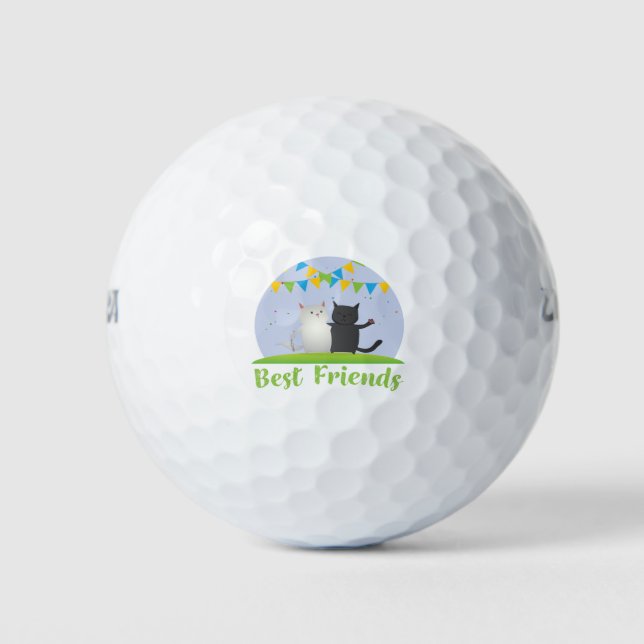 Pelotas De Golf Mejor Amigo Del Gato (Anverso)