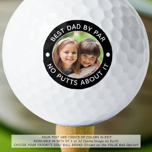 Pelotas De Golf MEJOR DAD POR PAR Foto Colores Personalizados dive
