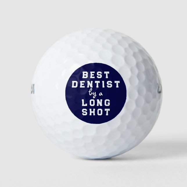 Pelotas De Golf Mejor Dentista (Anverso)