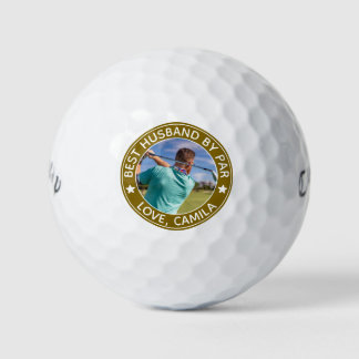Pelotas De Golf Mejor Esposo de Par - Foto Personalizado y texto