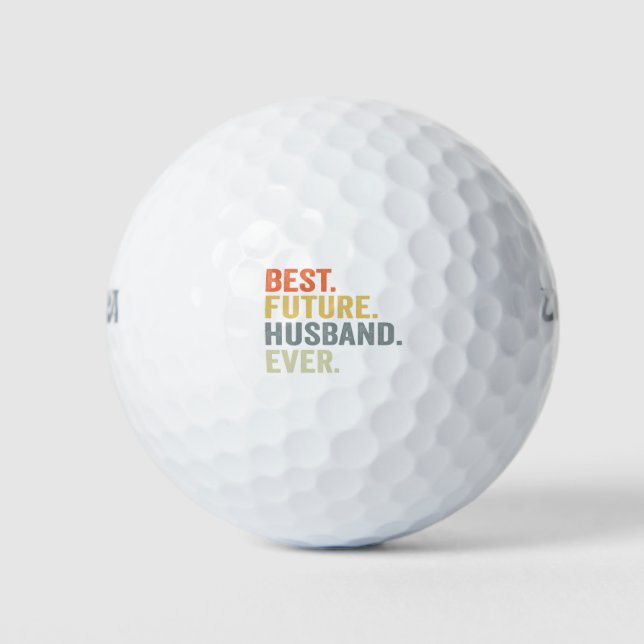 Pelotas De Golf Mejor Esposo Futuro Que El Marido Sea Regalo De Fi (Anverso)