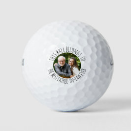 Pelotas De Golf Mejor foto personalizada de suegro