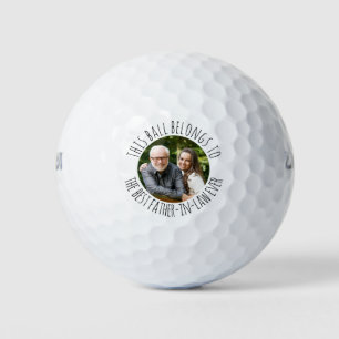 Pelotas De Golf Mejor foto personalizada de suegro