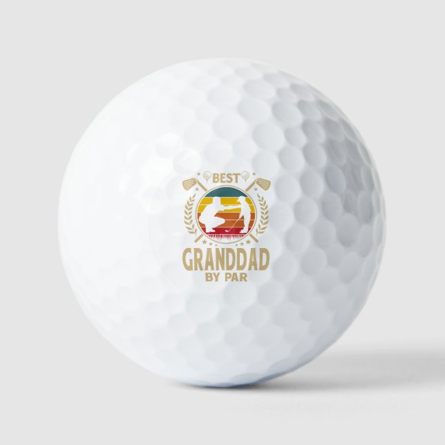 Pelotas De Golf Mejor GRANDDAD Por Par (Anverso)