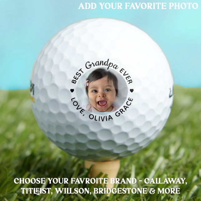 Pelotas De Golf Mejor GRANDPA de la historia - Foto Personalizado  (Subido por el creador)