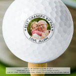 Pelotas De Golf MEJOR GRANDPA DE PAR Foto personalizada<br><div class="desc">Para el abuelo especial entusiasta del golf, cree una pelota única de golf fotográfica con el gracioso refrán editable BEST GRANDPA BY PAR y su texto personalizado en su elección de colores. Un regalo significativo para el abuelo por su cumpleaños, el Día de los Abuelos, el Día del Padre o...</div>