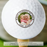 Pelotas De Golf MEJOR GRANDPA DE PAR Foto Personalizada Brown<br><div class="desc">Para el abuelo especial entusiasta del golf, cree una pelota única de fotogolf con el gracioso refrán editable BEST GRANDPA BY PAR y su texto personalizado en su elección de colores (mostrado en marrón). Un regalo significativo para el abuelo por su cumpleaños, el Día de los Abuelos, el Día del...</div>