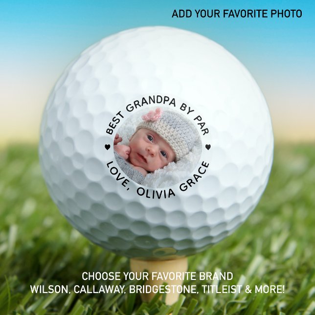 Pelotas De Golf Mejor GRANDPA De Par Personalizada Foto (Subido por el creador)