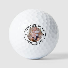 Pelotas De Golf MEJOR GRANDPA DE PAR Photo Monogram