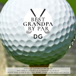 Pelotas De Golf MEJOR GRANDPA POR PAR Monograma Clubs