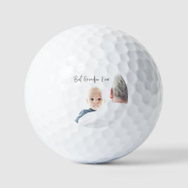 Pelotas De Golf Mejor guión de foto Personalizado del abuelo moder