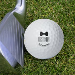 Pelotas De Golf Mejor Hombre Boda Favor Black Bow Tie Fun<br><div class="desc">¡Estas pelotas de golf hacen un maravilloso favor de boda para tu mejor hombre! Presentan un diseño simple y divertido con una corbata de arco negro y la palabra "Mejor hombre" con un espacio para su nombre. Adicional a una bolsa de boda, y forma perfecta de agradecerle por ser parte...</div>