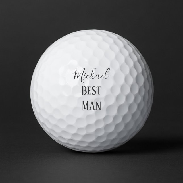 Pelotas De Golf Mejor Hombre de Souvenir en Blanco y Negro (Subido por el creador)