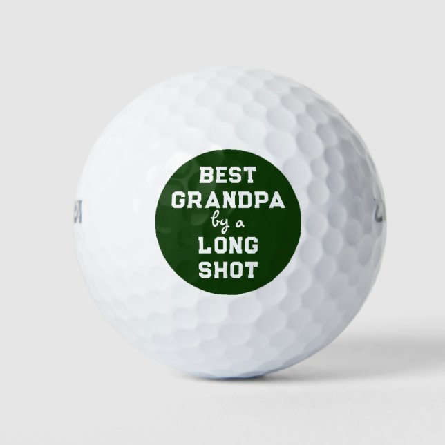 Pelotas De Golf Mejor Humor Abuelo (Anverso)