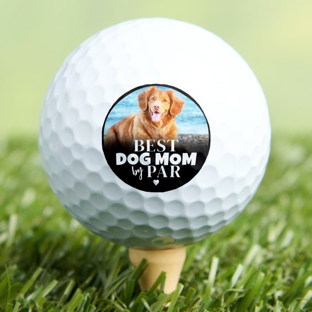 Pelotas De Golf Mejor Madre De Perro Por Par Photo (Best Dog Mom By Par Photo Golf Balls)