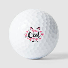 Pelotas De Golf Mejor Mamá de Gatos