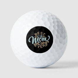 Pelotas De Golf Mejor Mamá del Arte de Palabras