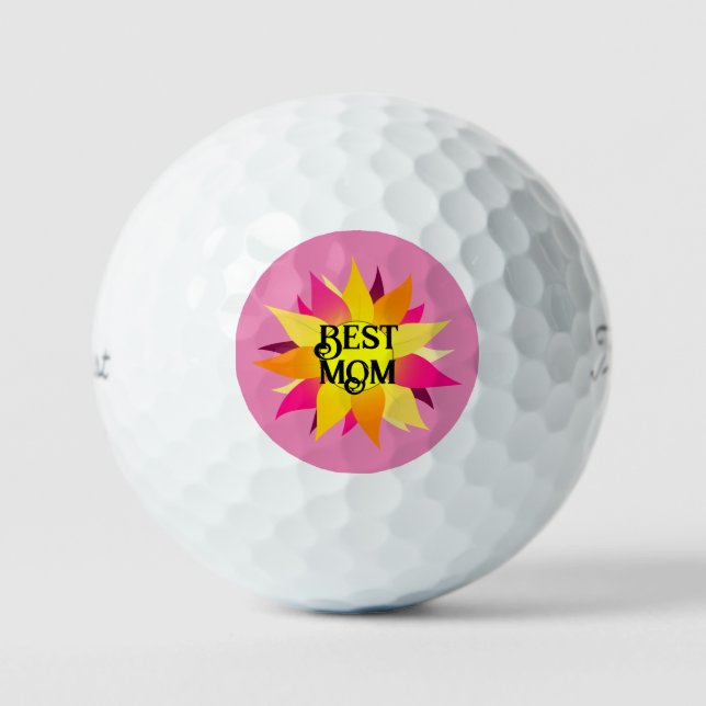 Pelotas De Golf Mejor Mamá - Día de la Madre Golf Ball (Anverso)