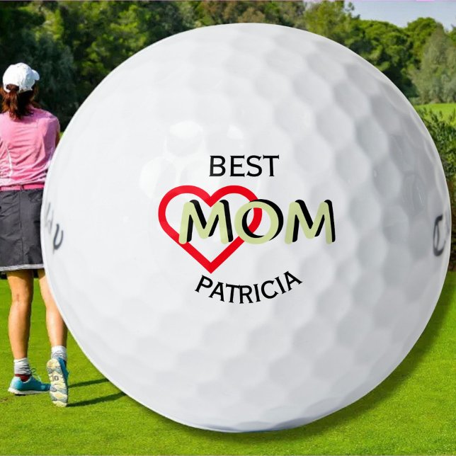 Pelotas De Golf Mejor nombre personalizado de mamá (Subido por el creador)