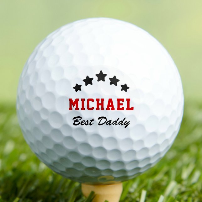 Pelotas De Golf Mejor nombre personalizado del día del padre (Subido por el creador)