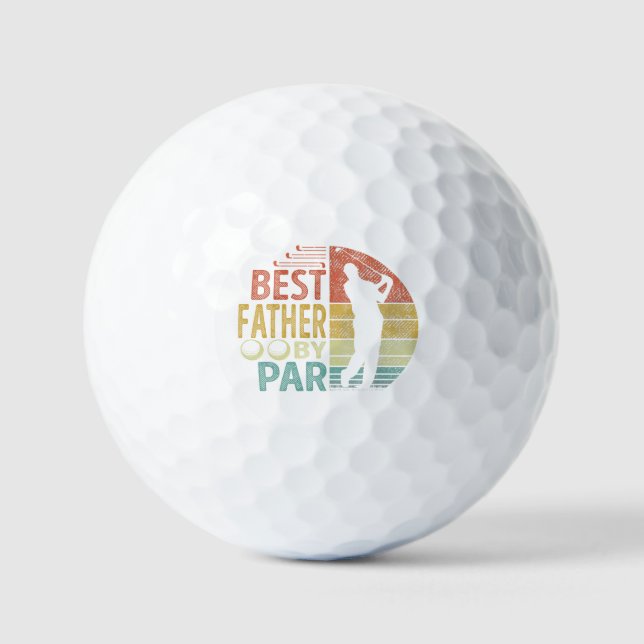 Pelotas De Golf Mejor PADRE De Par Golf Golfer (Anverso)