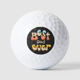 Pelotas De Golf Mejor padre jamás retro