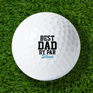 Pelotas De Golf Mejor Padre Por Nombre Personalizado De Par